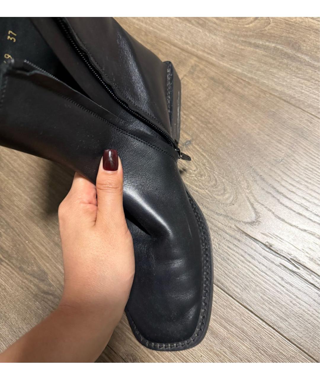 BALENCIAGA Черные кожаные полусапоги, фото 7
