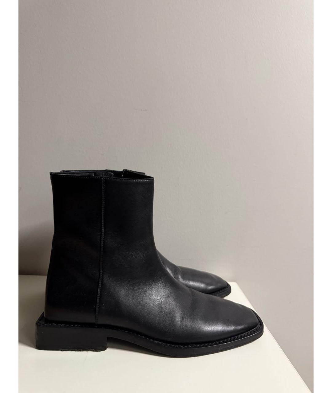 BALENCIAGA Черные кожаные полусапоги, фото 8