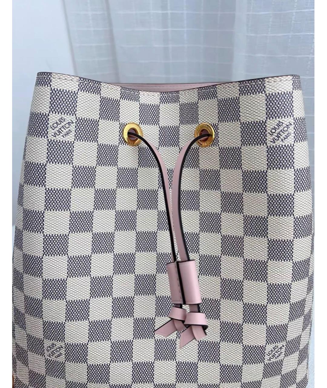 LOUIS VUITTON Розовая кожаная сумка тоут, фото 7