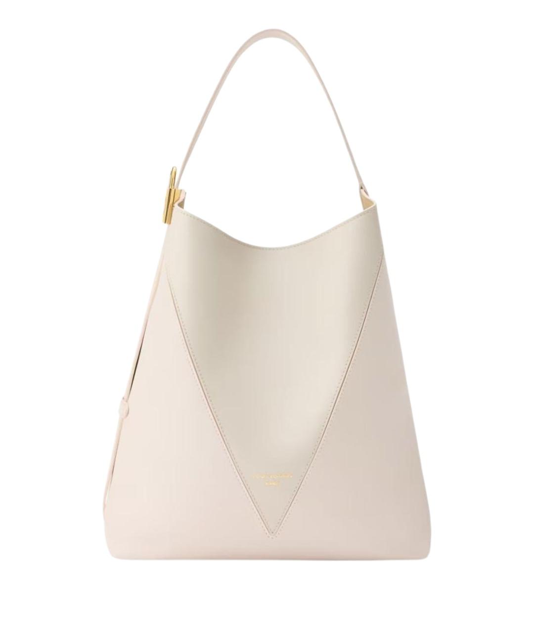 LOUIS VUITTON Белая кожаная сумка через плечо, фото 1