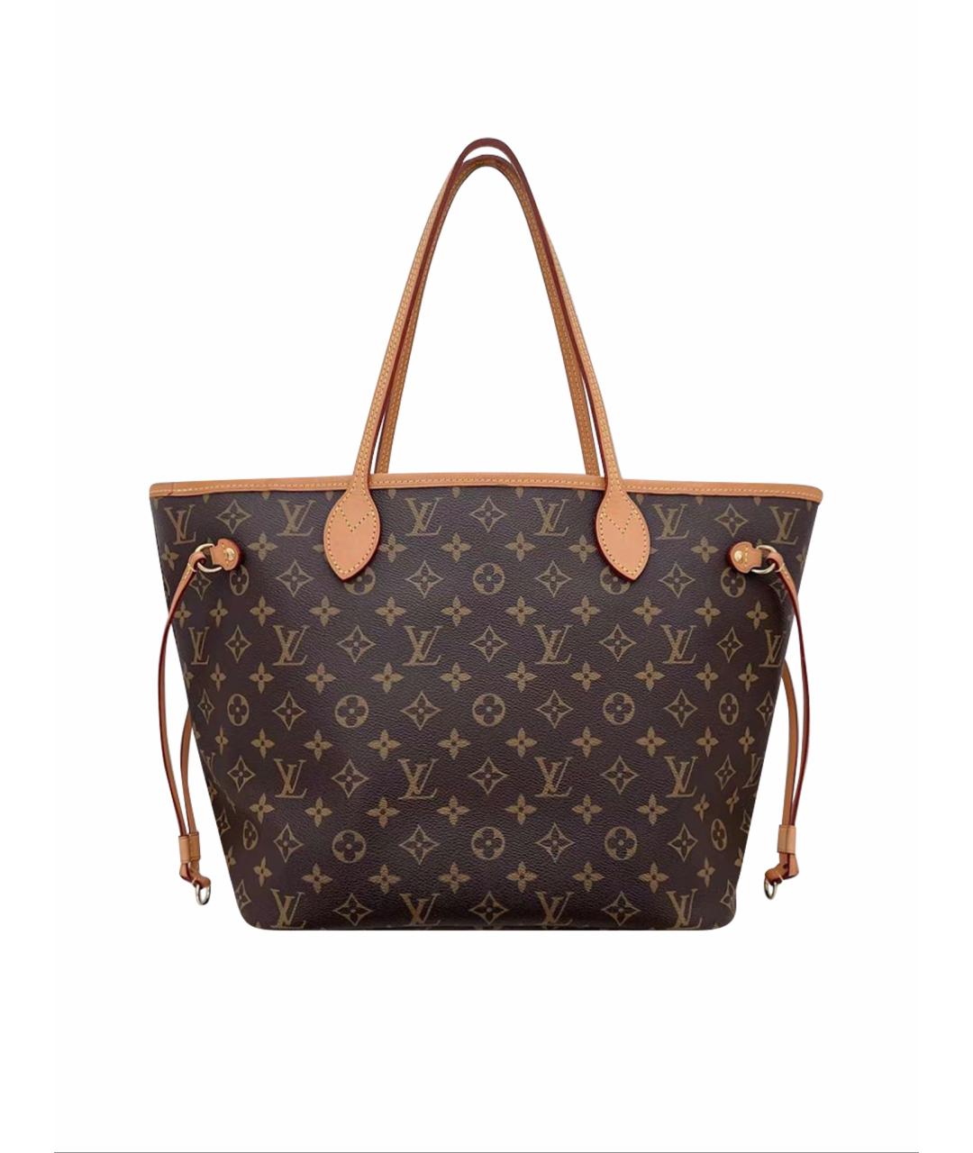 LOUIS VUITTON Коричневая кожаная сумка тоут, фото 1