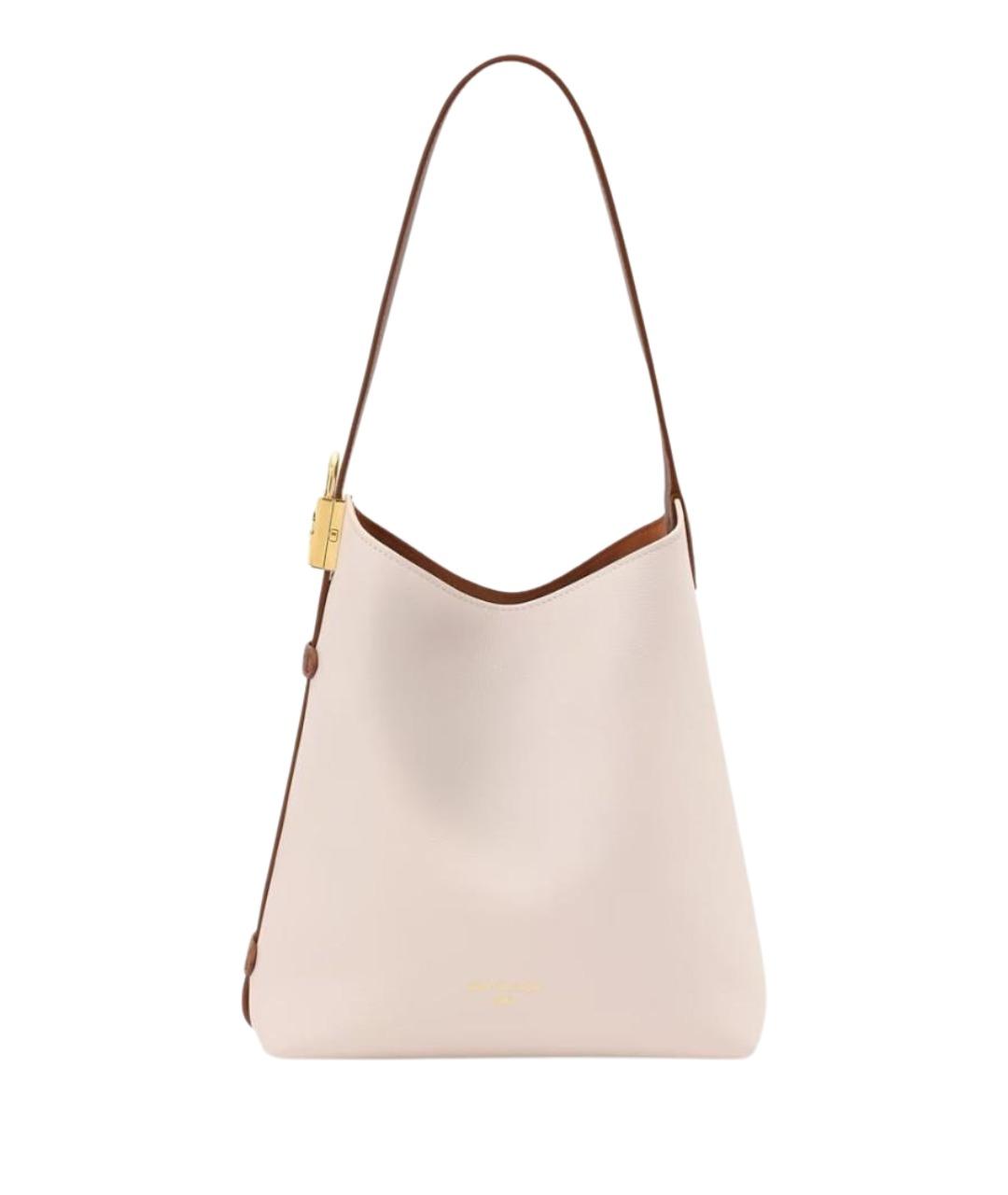 LOUIS VUITTON Белая кожаная сумка через плечо, фото 1