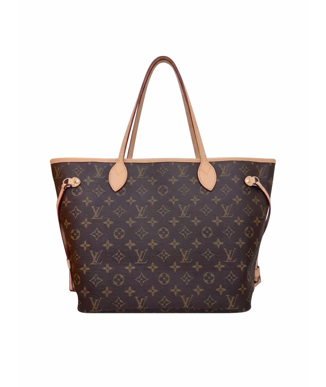 LOUIS VUITTON Коричневая кожаная сумка тоут, фото 1