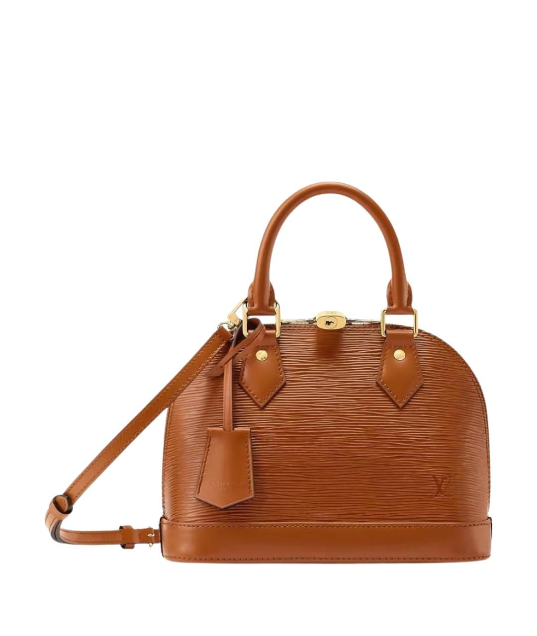 LOUIS VUITTON Коричневая кожаная сумка через плечо, фото 1