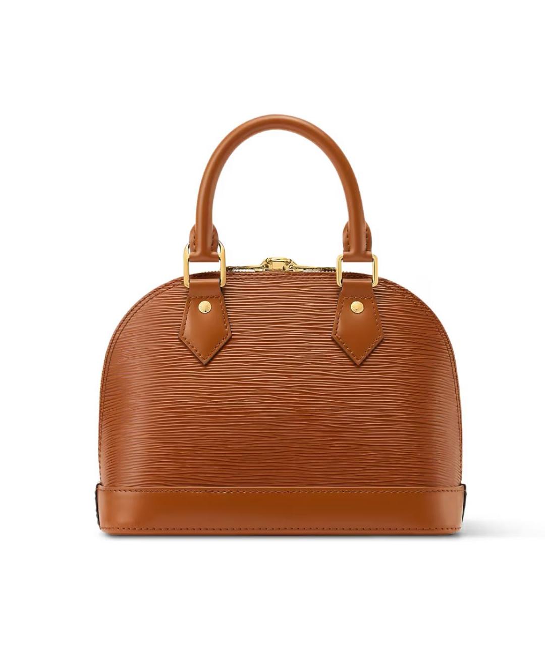 LOUIS VUITTON Коричневая кожаная сумка через плечо, фото 4
