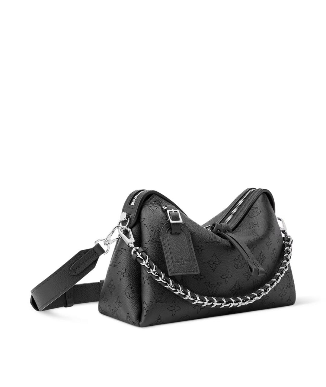 LOUIS VUITTON Черная кожаная сумка через плечо, фото 2