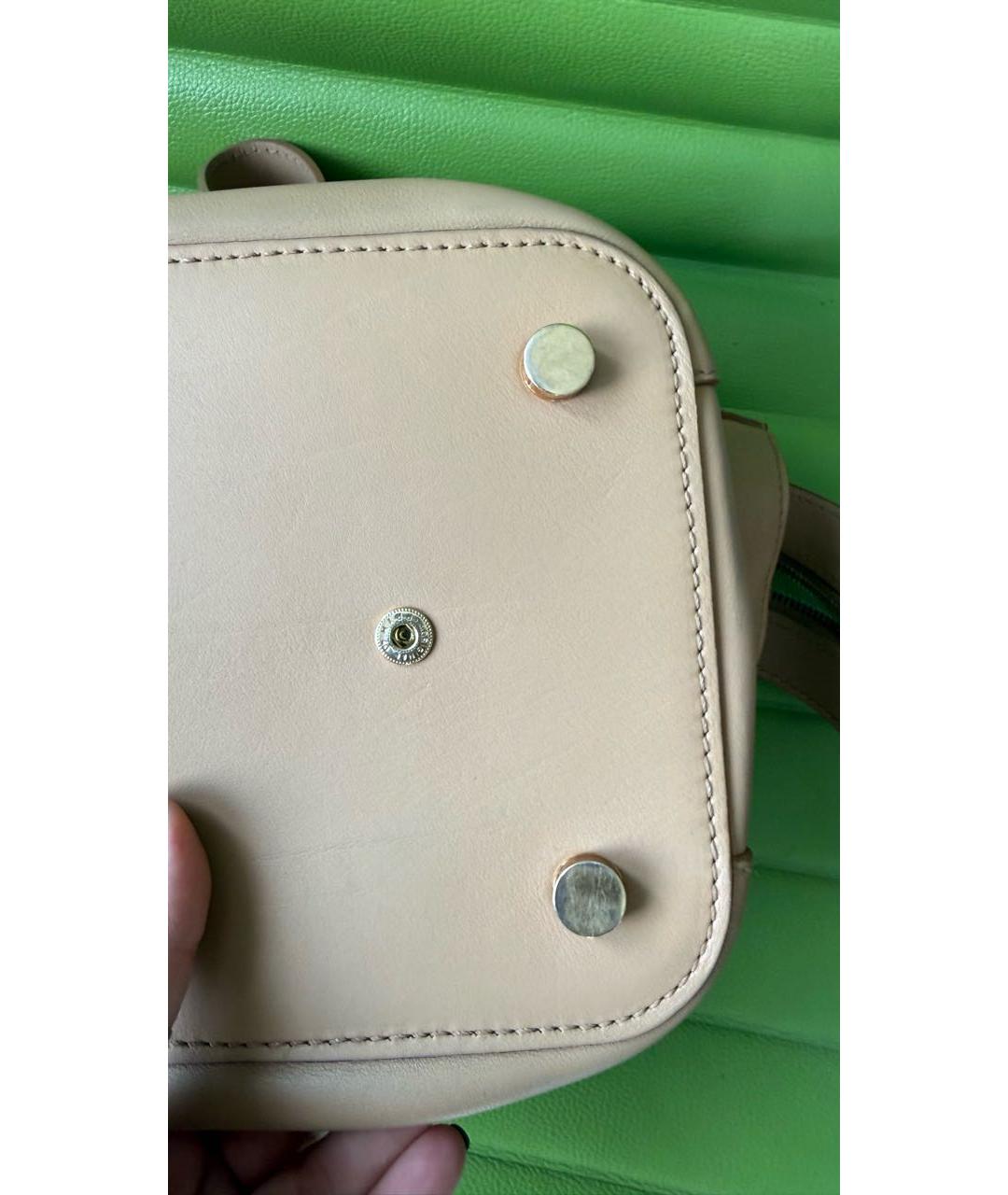 BALLY Бежевая кожаная сумка тоут, фото 7