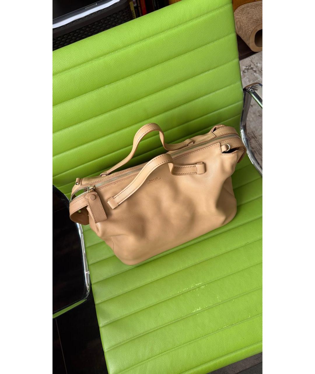 BALLY Бежевая кожаная сумка тоут, фото 4