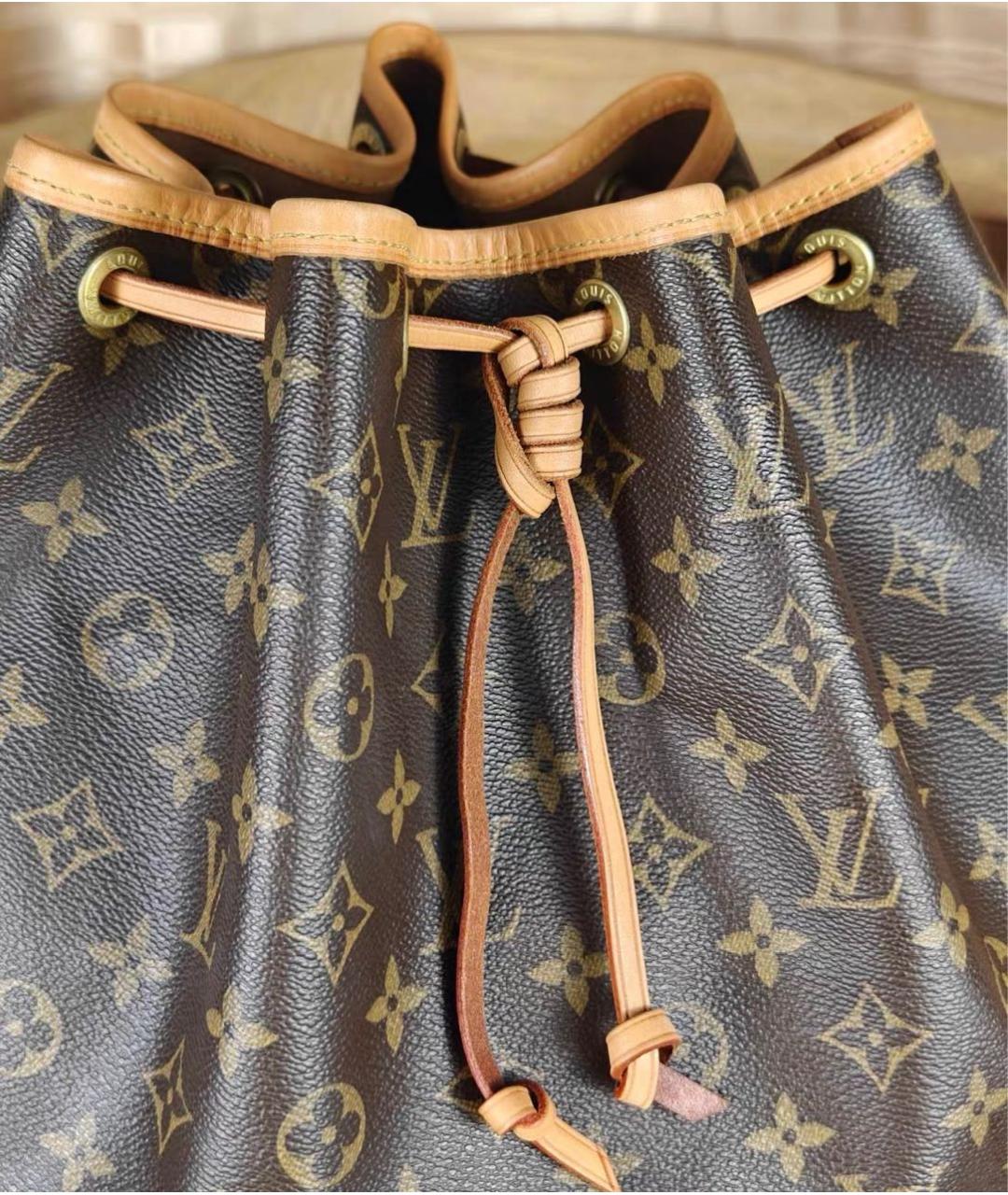 LOUIS VUITTON Коричневая сумка тоут из канвы, фото 8