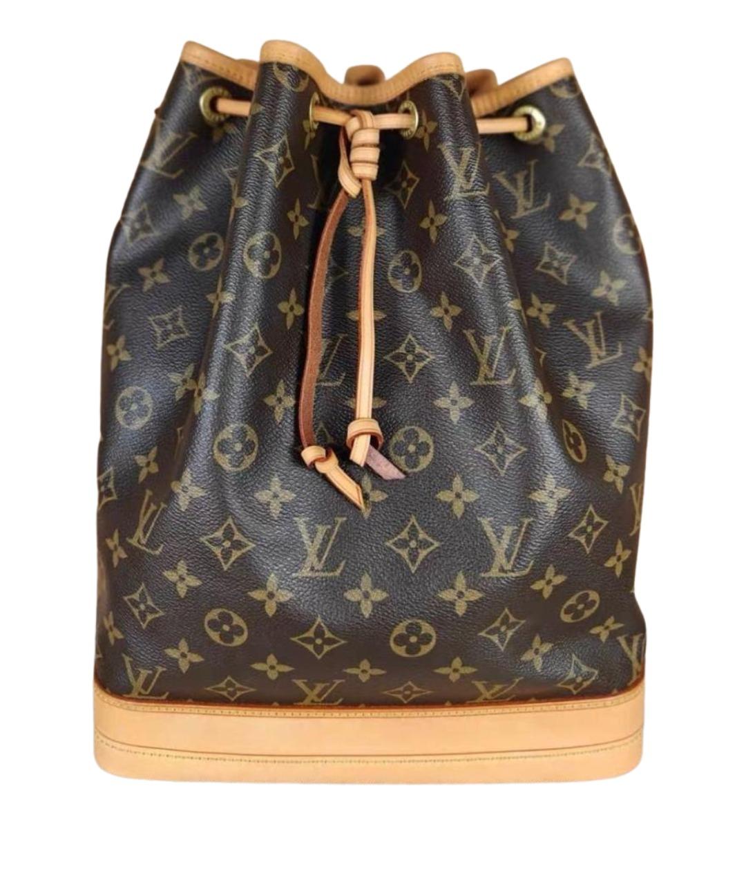 LOUIS VUITTON Коричневая сумка тоут из канвы, фото 1