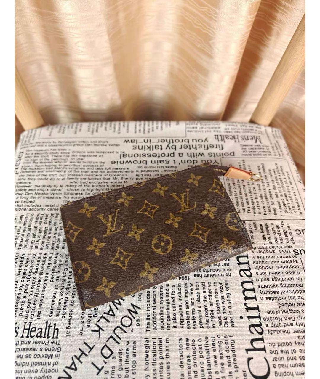 LOUIS VUITTON Коричневая сумка с короткими ручками из канвы, фото 7