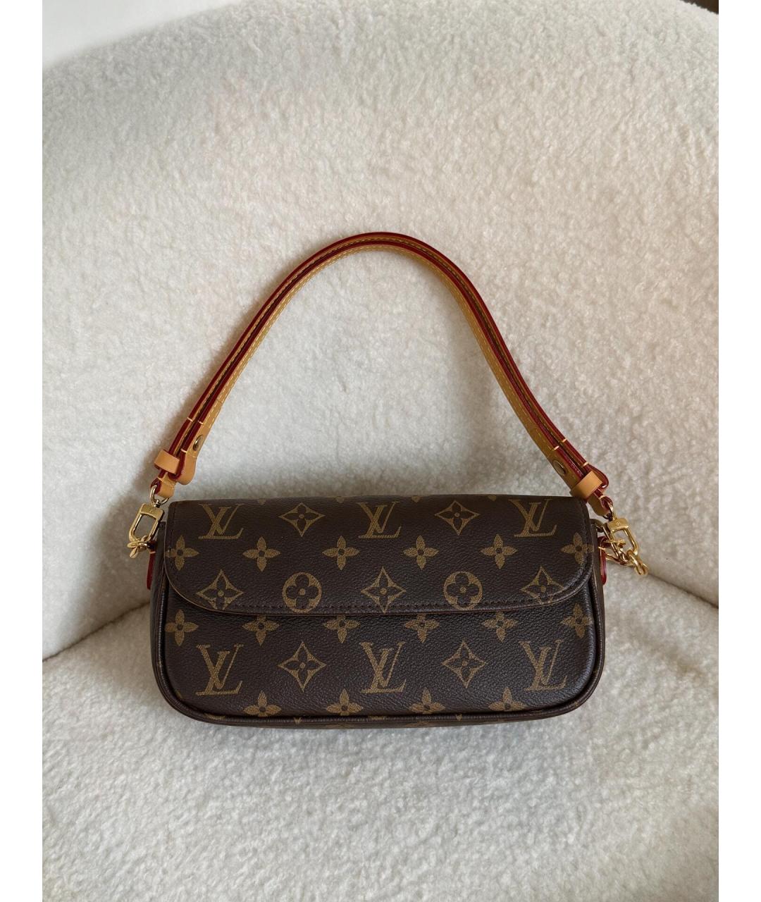 LOUIS VUITTON Коричневая сумка через плечо из канвы, фото 7