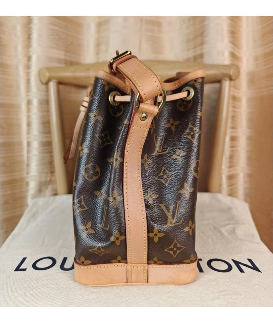 LOUIS VUITTON Коричневая сумка тоут из канвы, фото 4