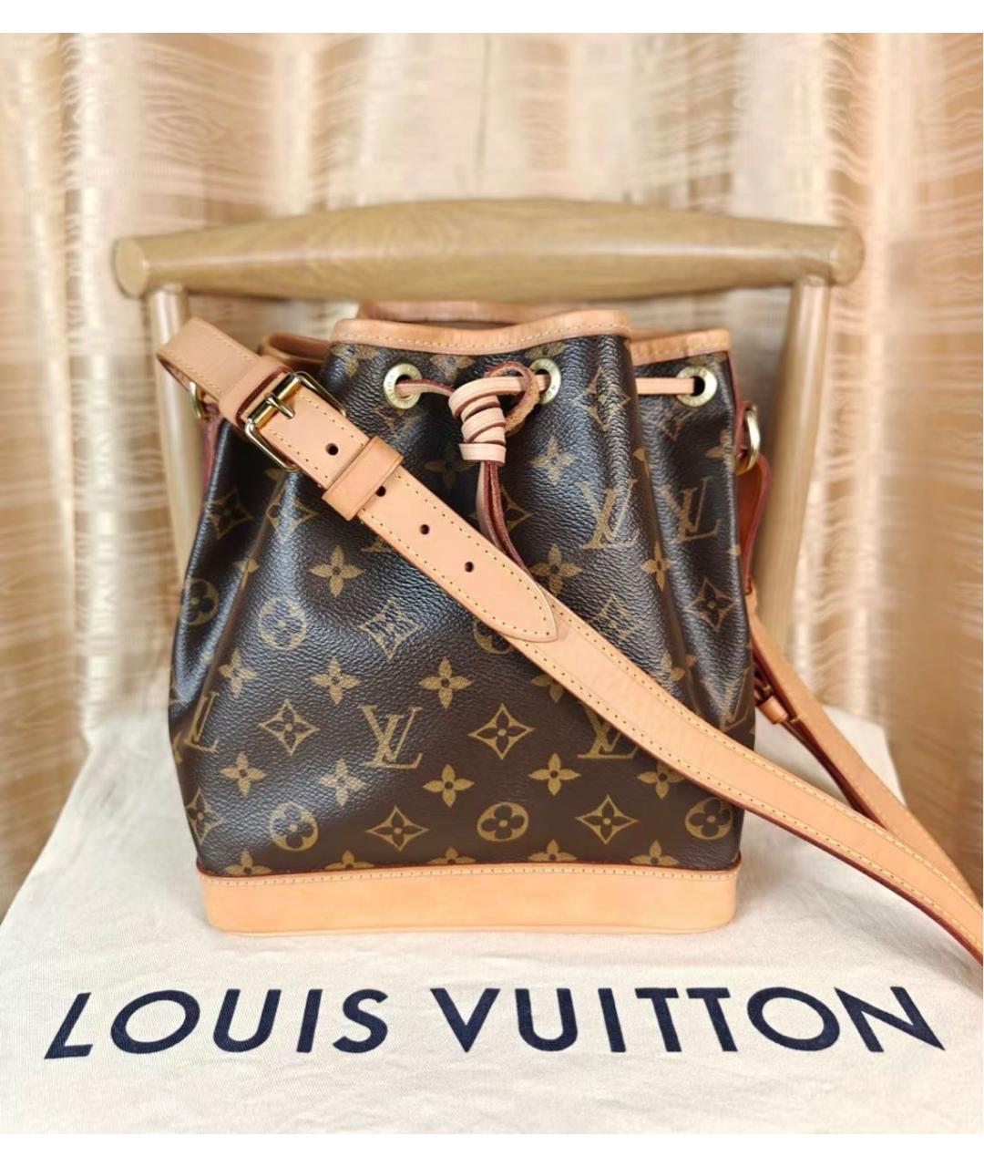 LOUIS VUITTON Коричневая сумка тоут из канвы, фото 8