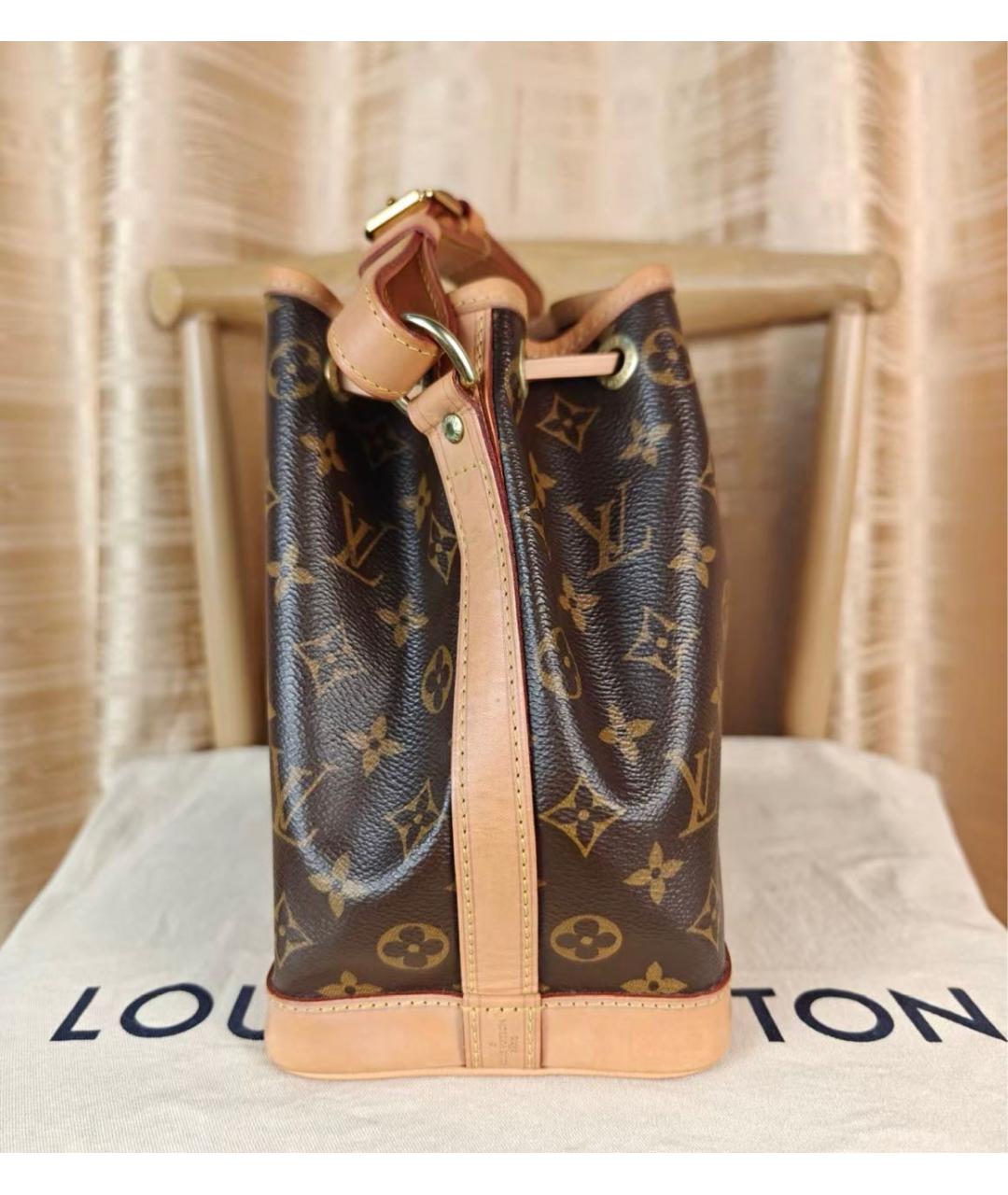 LOUIS VUITTON Коричневая сумка тоут из канвы, фото 3