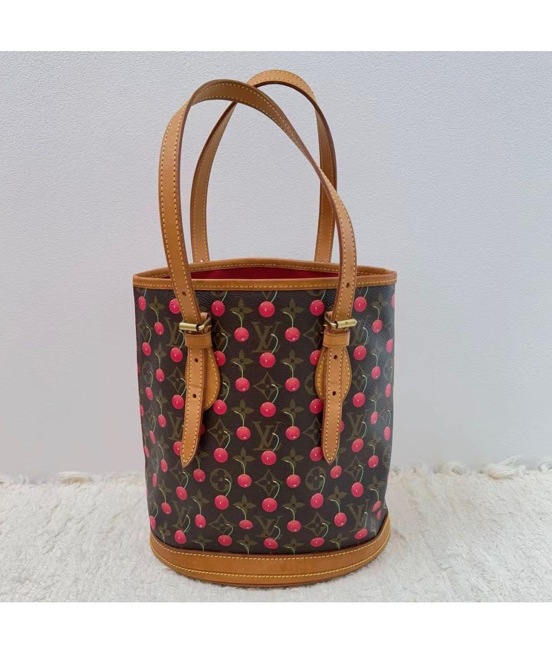 LOUIS VUITTON Коричневая сумка с короткими ручками из канвы, фото 9
