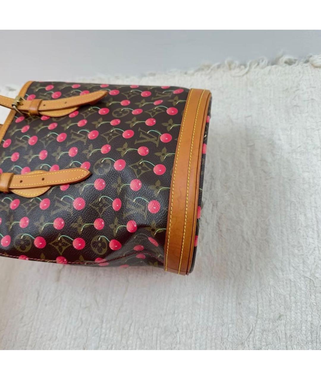 LOUIS VUITTON Коричневая сумка с короткими ручками из канвы, фото 6
