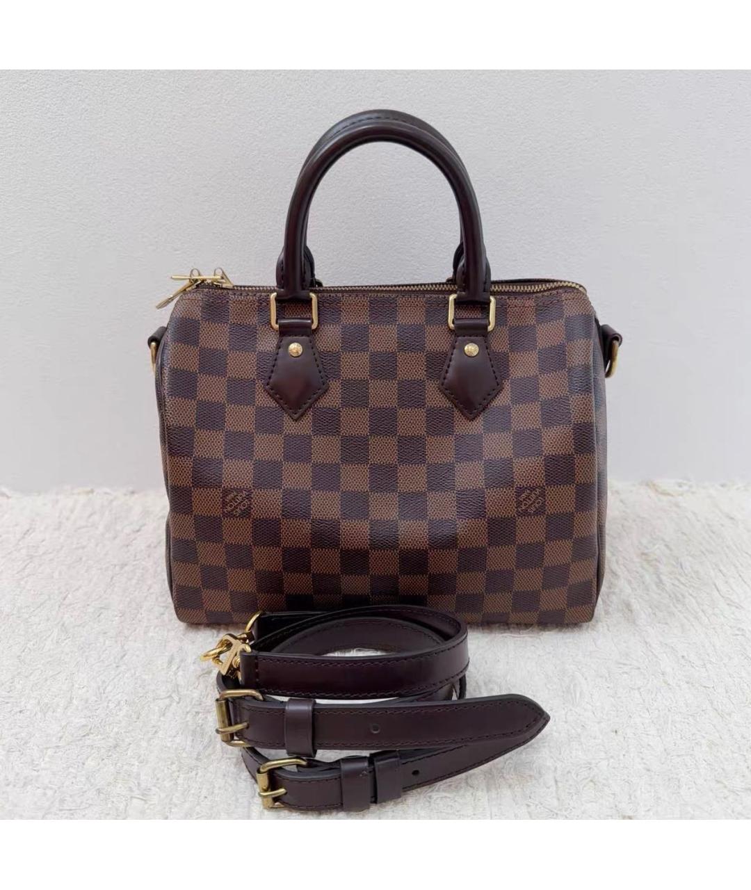 LOUIS VUITTON Коричневая сумка через плечо из канвы, фото 9