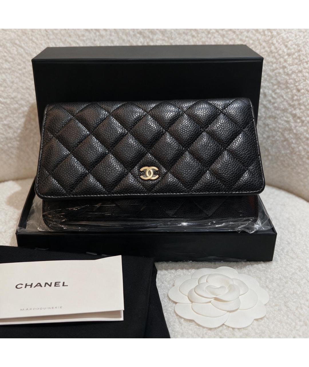 CHANEL Черная кожаная сумка через плечо, фото 2