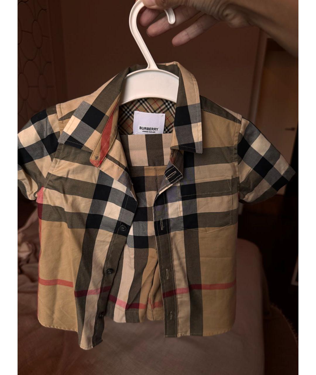 BURBERRY Коричневый хлопковый комплект, фото 8