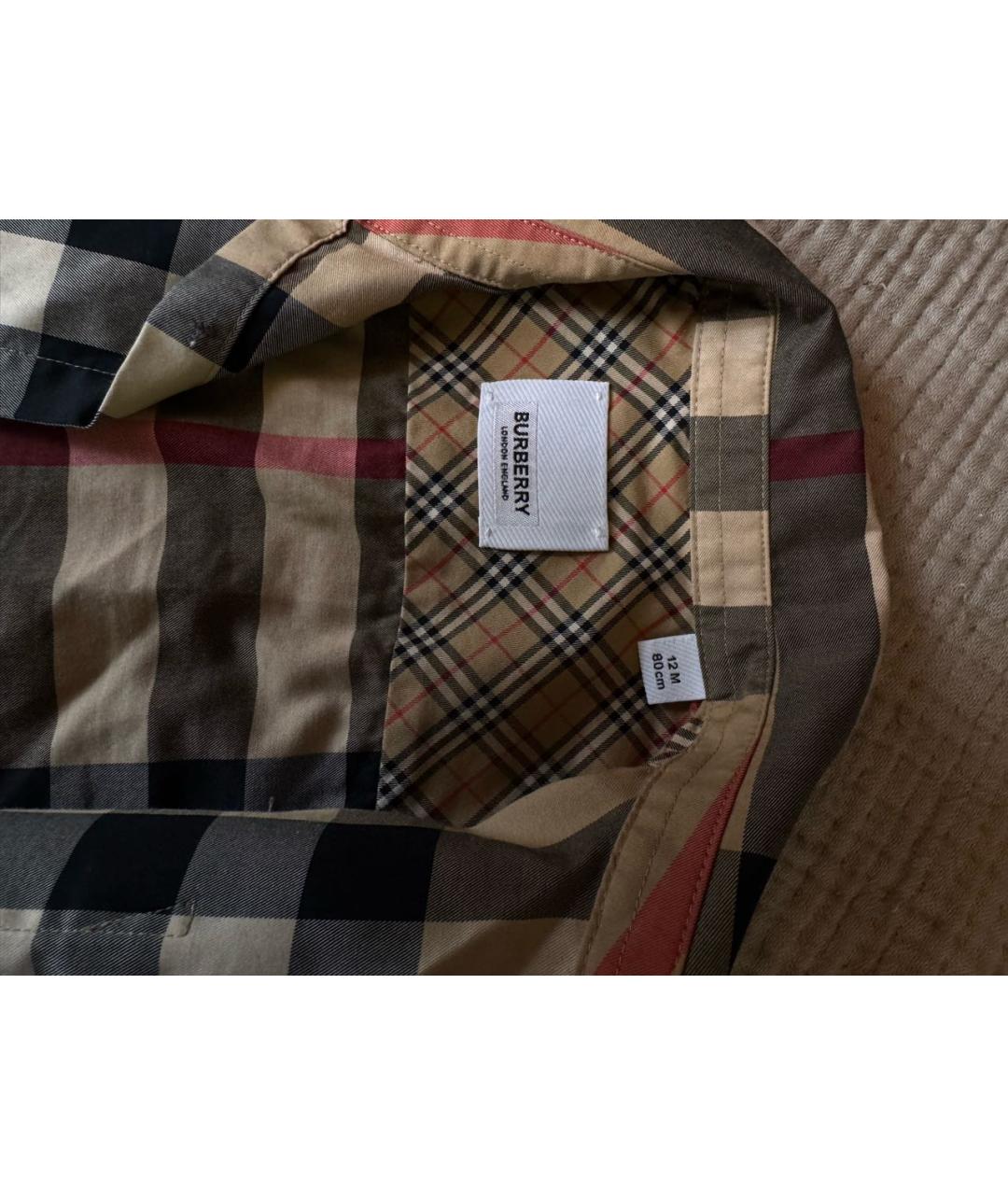 BURBERRY Коричневый хлопковый комплект, фото 3