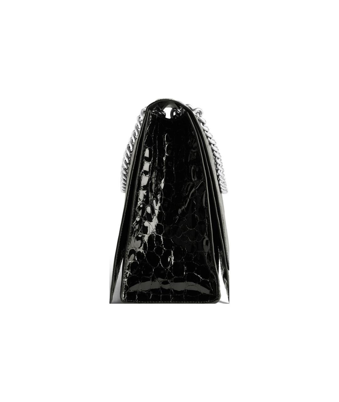 BALENCIAGA Черная кожаная сумка через плечо, фото 4