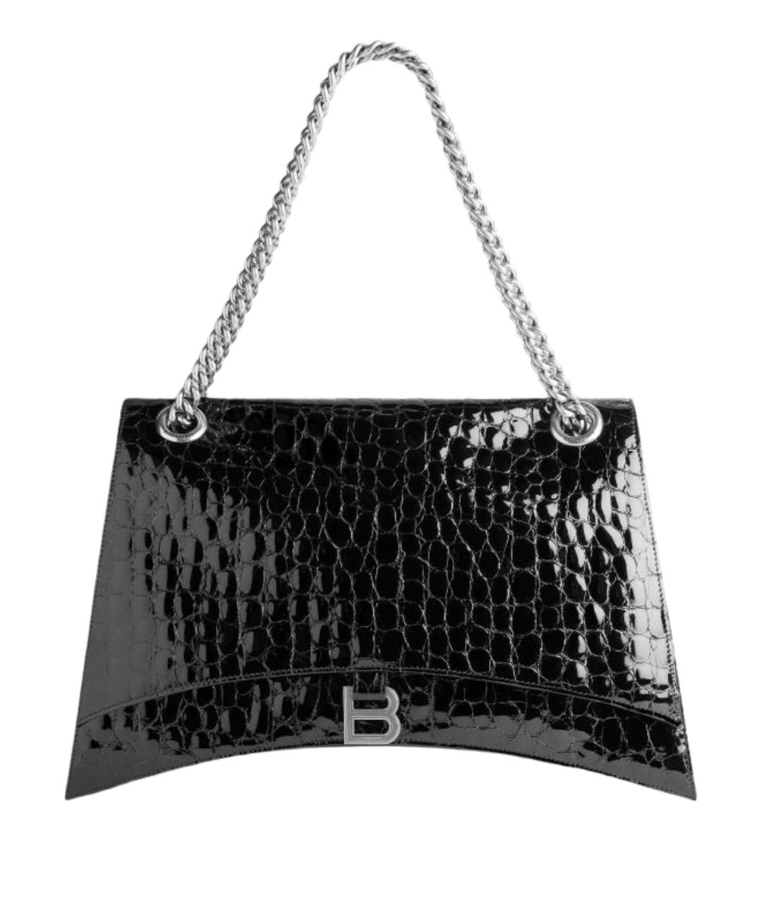 BALENCIAGA Черная кожаная сумка через плечо, фото 1