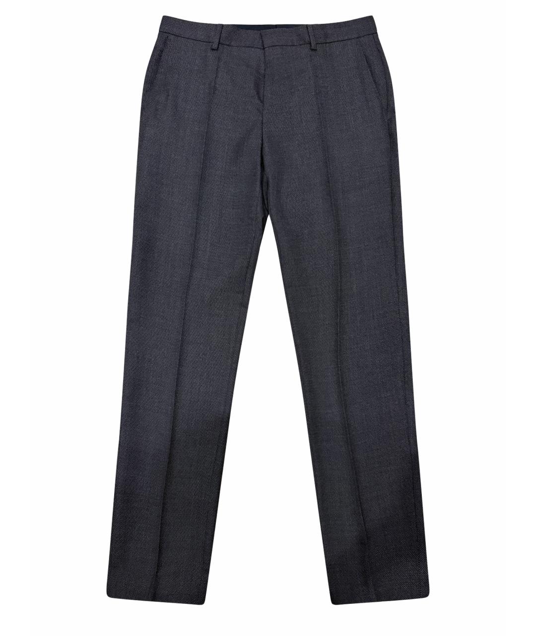 HUGO BOSS Серые шерстяные классические брюки, фото 1
