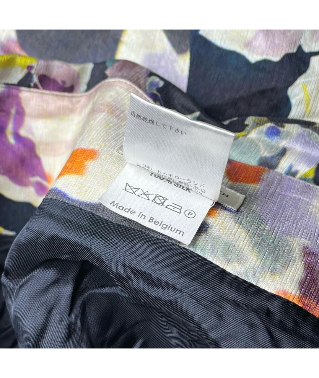 DRIES VAN NOTEN Мульти шелковая юбка мини, фото 8