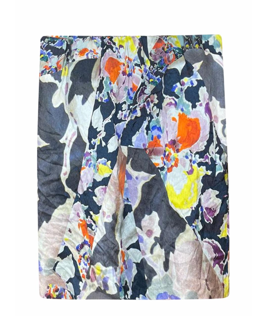 DRIES VAN NOTEN Мульти шелковая юбка мини, фото 1