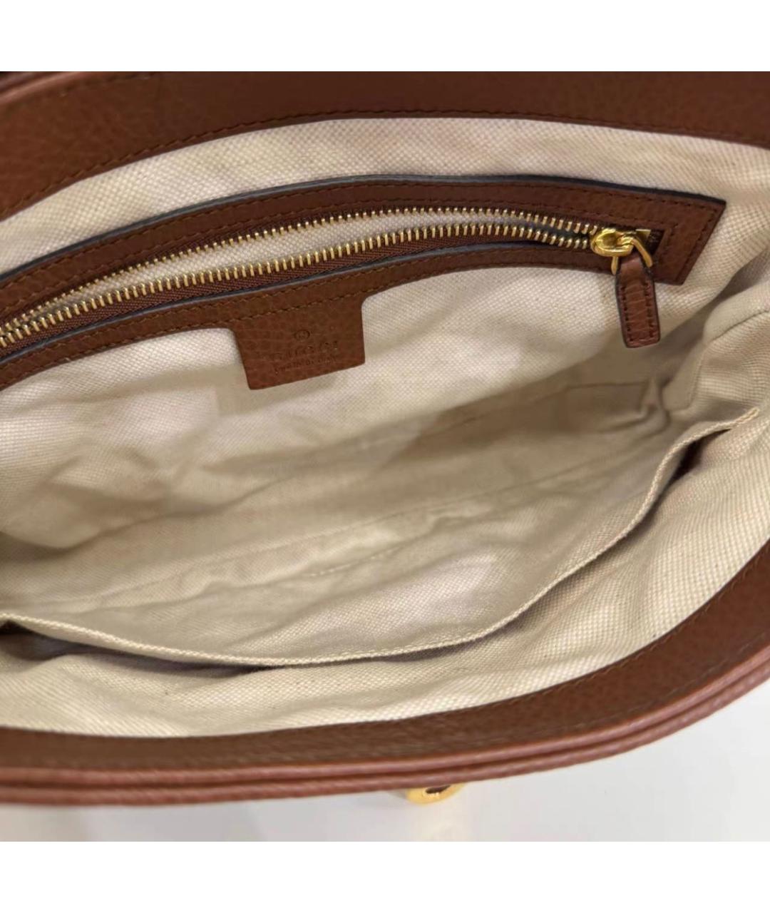 GUCCI Синяя сумка с короткими ручками из канвы, фото 6
