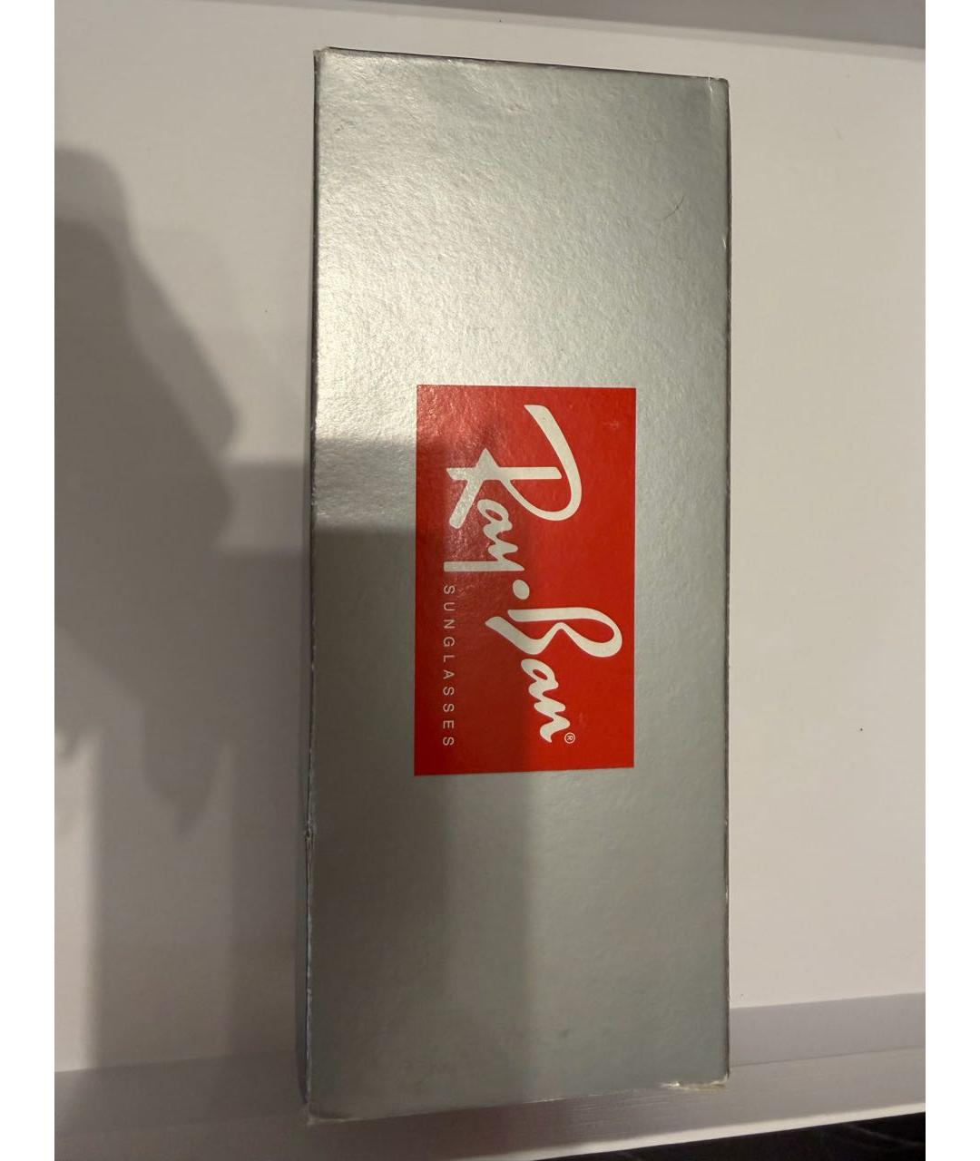 RAY BAN Коричневые металлические солнцезащитные очки, фото 4