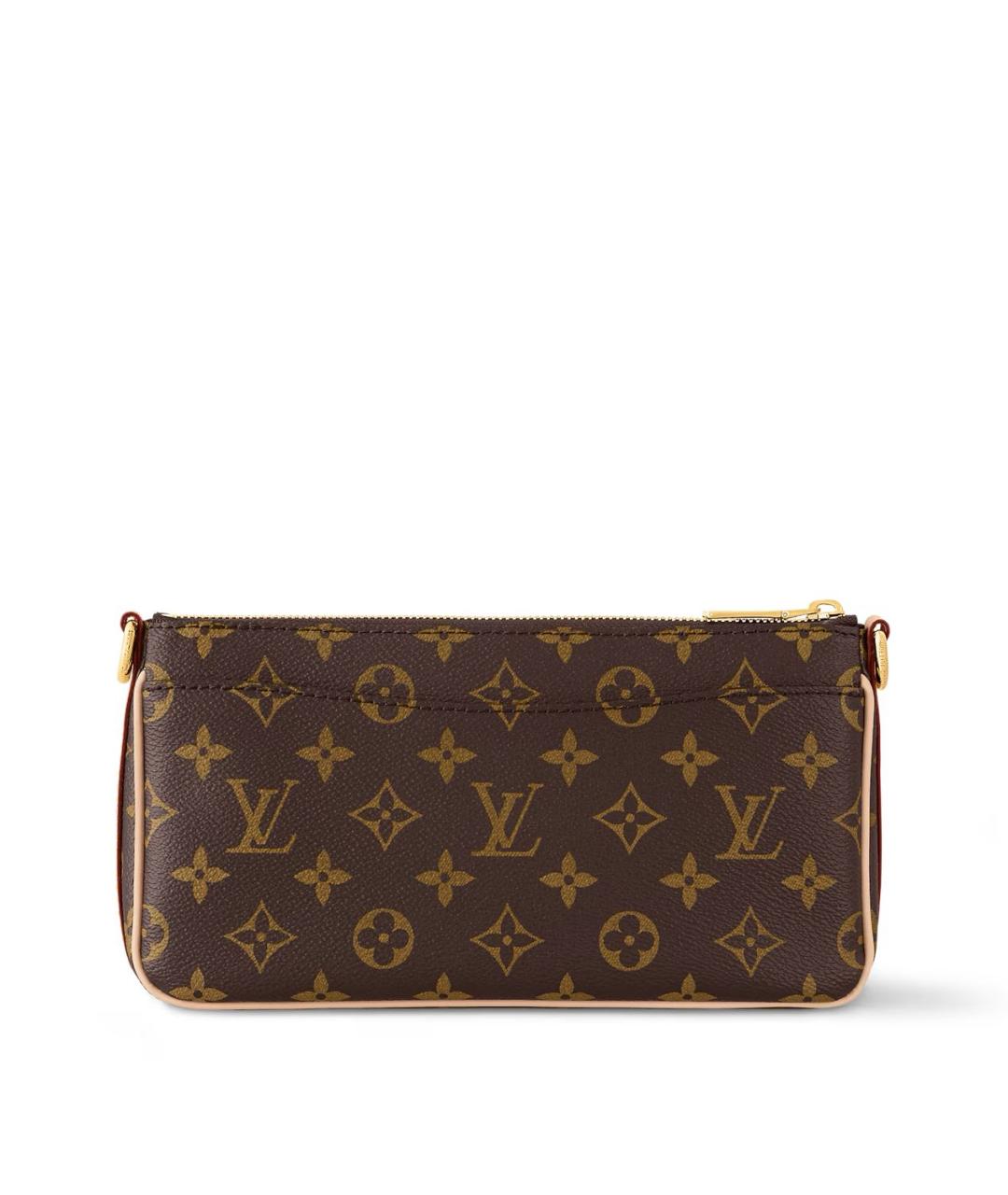 LOUIS VUITTON Коричневая кожаная сумка через плечо, фото 4