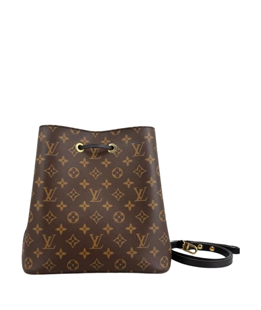LOUIS VUITTON Коричневая сумка тоут из канвы, фото 1