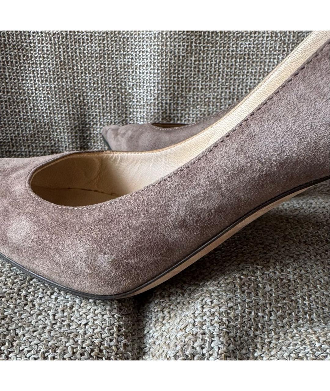JIMMY CHOO Серые кожаные туфли, фото 5