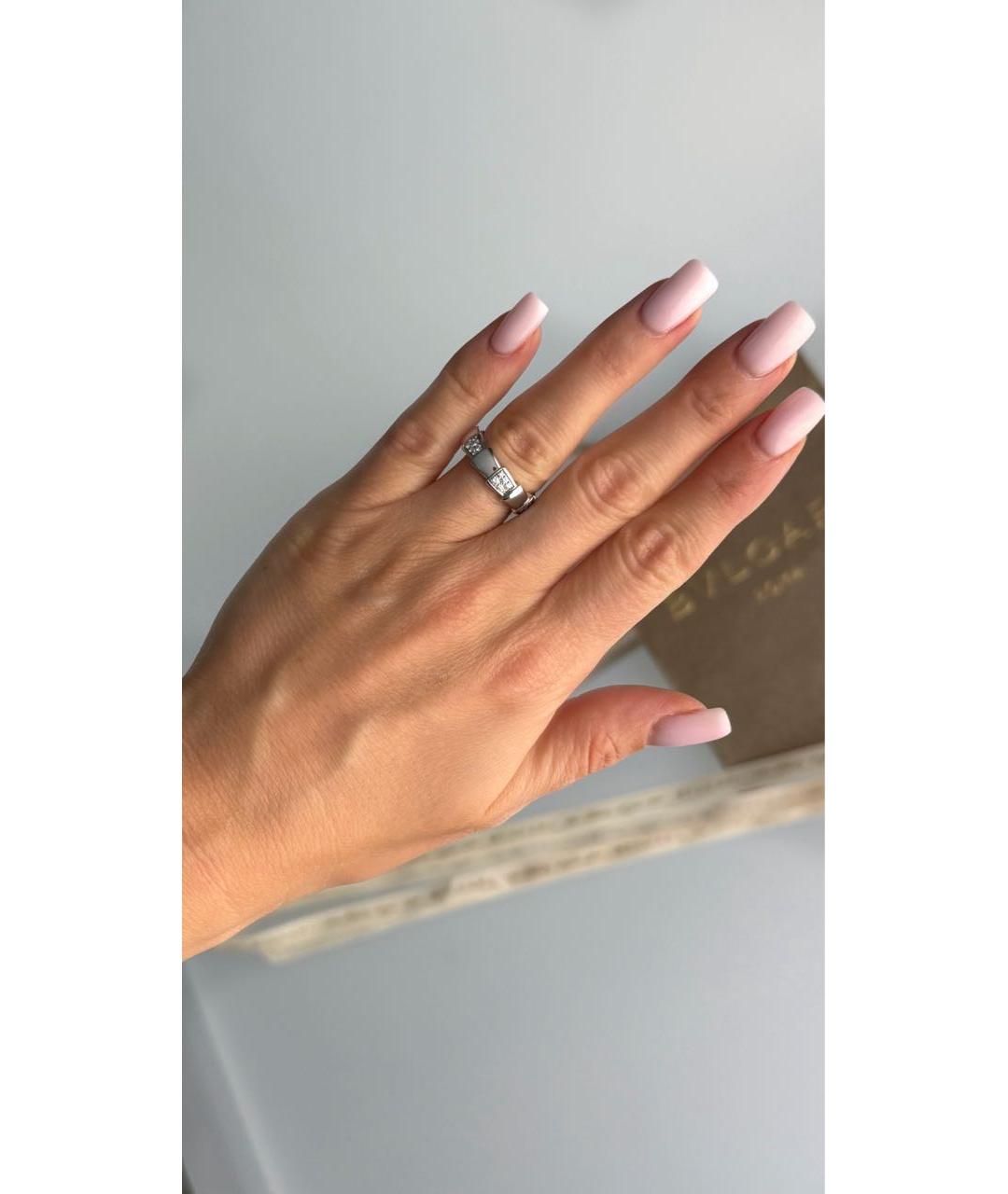 BVLGARI Белое кольцо из белого золота, фото 2
