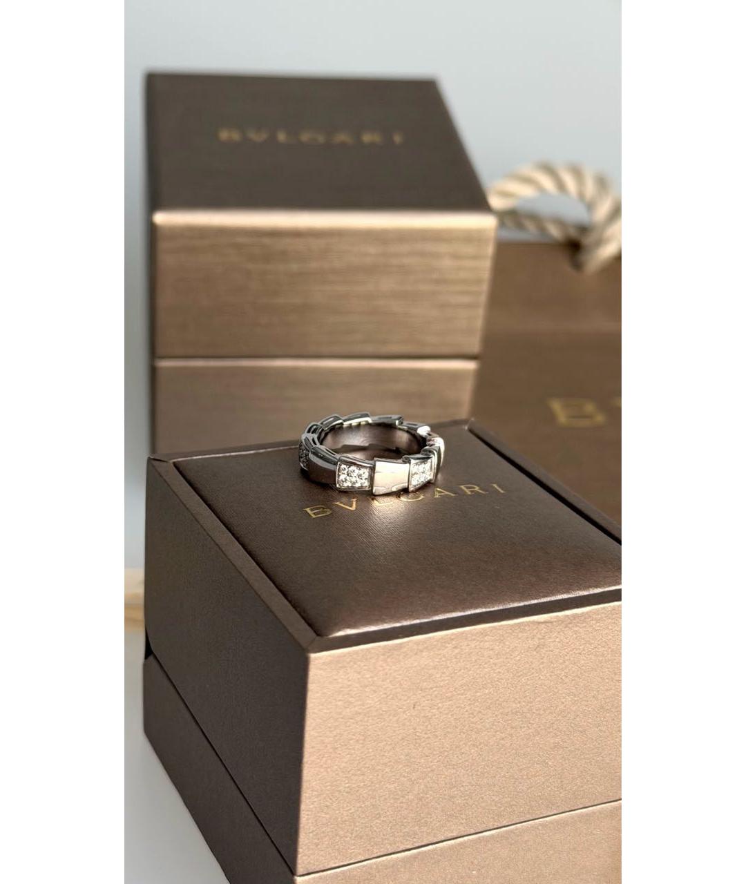 BVLGARI Белое кольцо из белого золота, фото 5