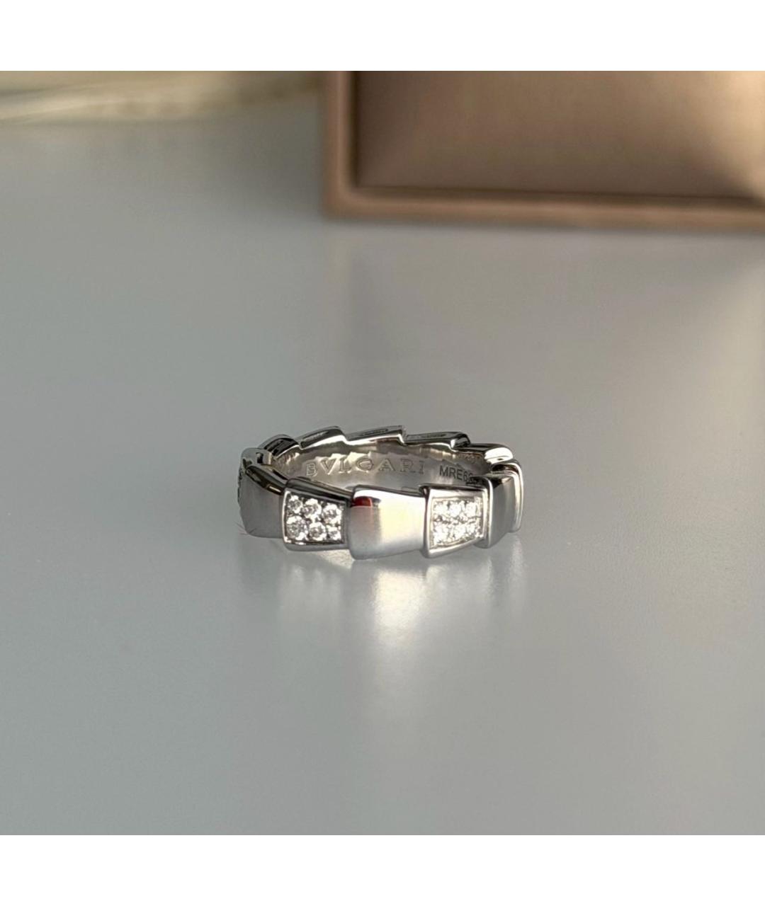 BVLGARI Белое кольцо из белого золота, фото 8