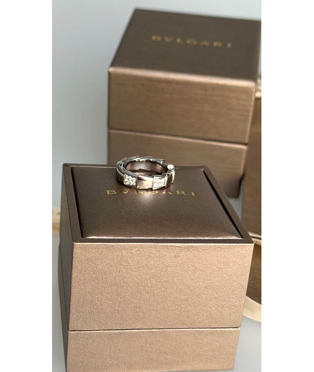 BVLGARI Белое кольцо из белого золота, фото 3