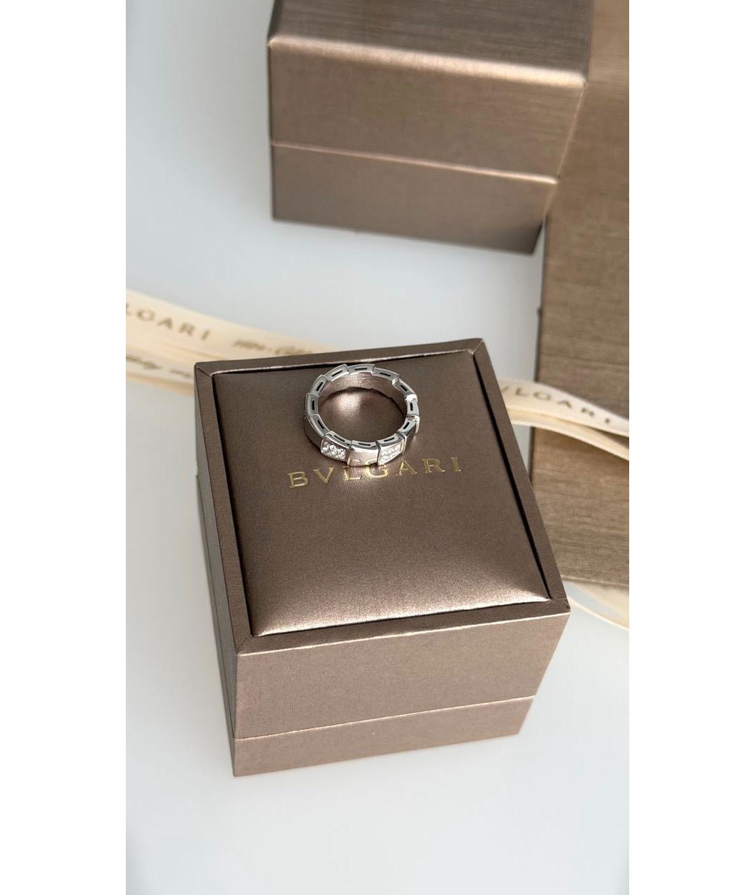 BVLGARI Белое кольцо из белого золота, фото 6