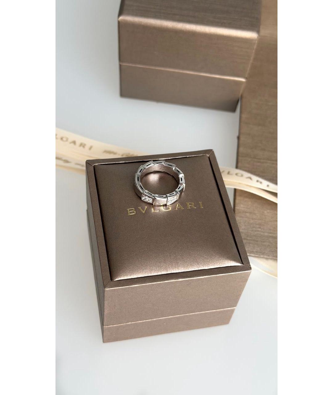 BVLGARI Белое кольцо из белого золота, фото 4