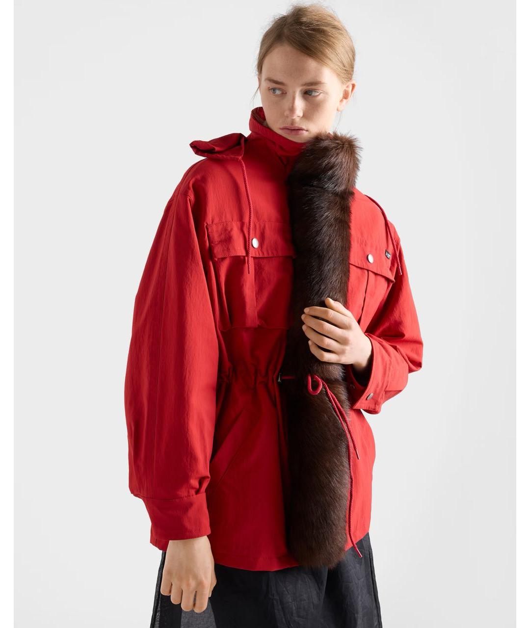 PRADA Красная парка, фото 4