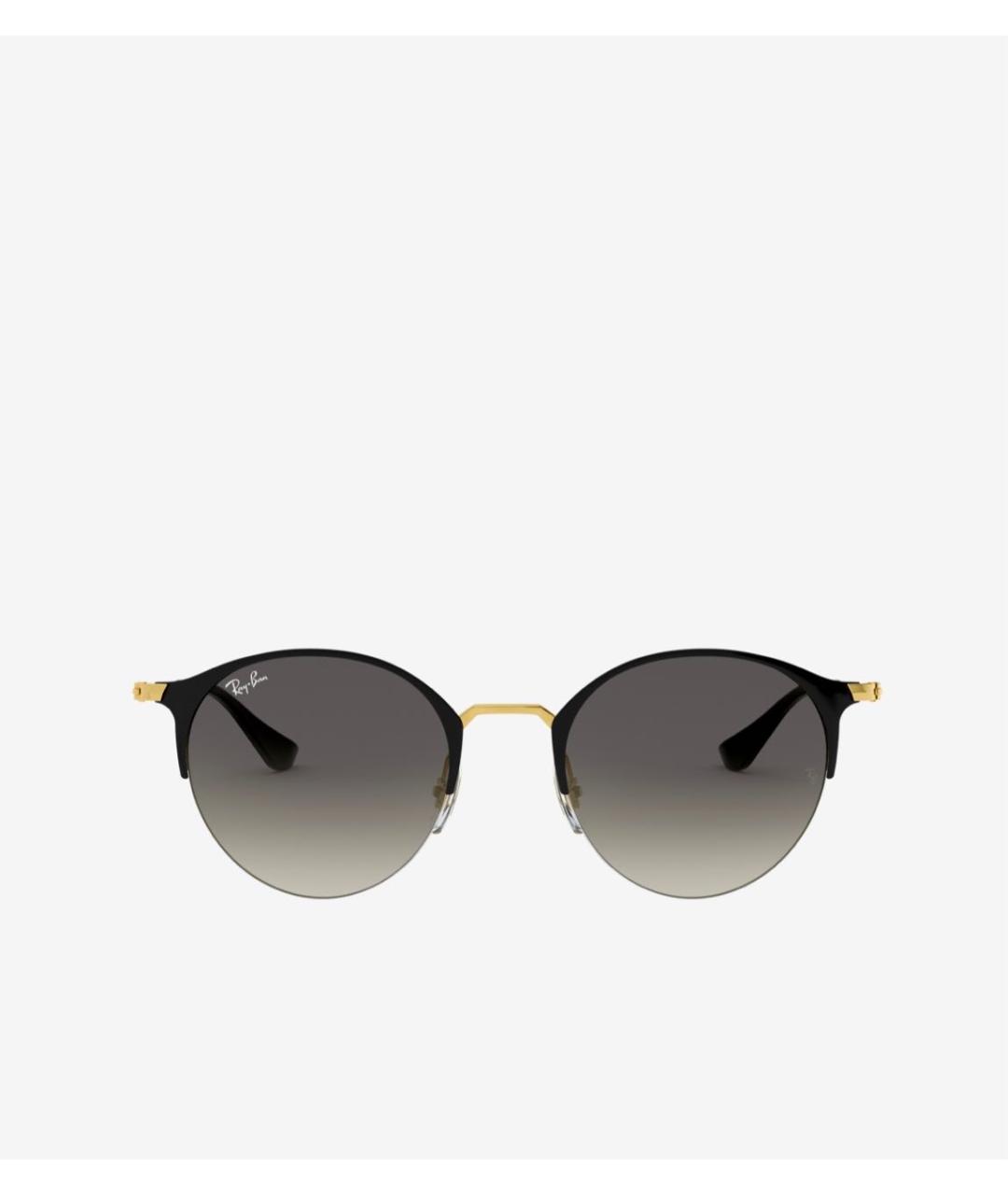 RAY BAN Черные металлические солнцезащитные очки, фото 9