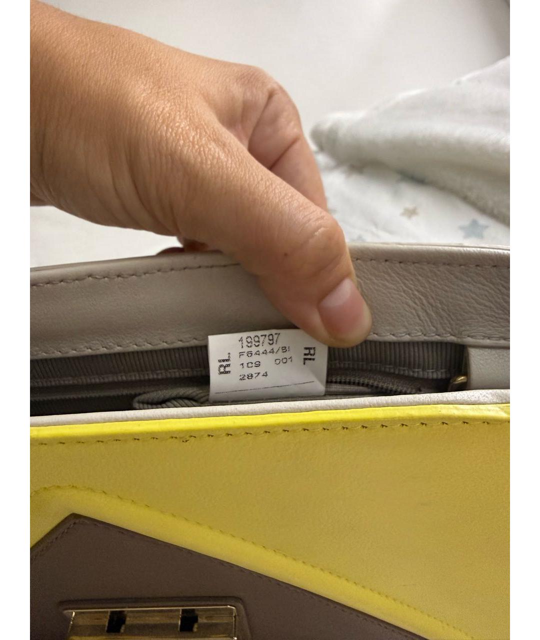 FURLA Бежевая кожаная сумка через плечо, фото 4