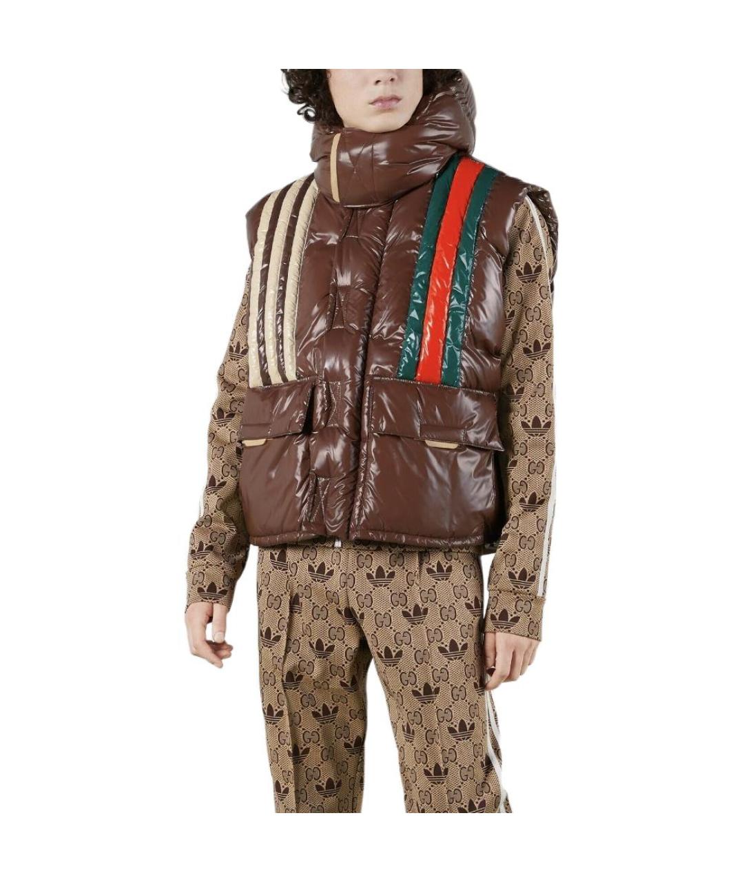 GUCCI Коричневый жилет, фото 3