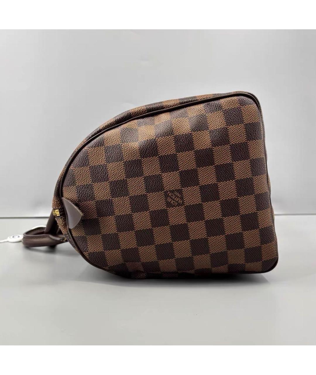 LOUIS VUITTON Коричневая сумка с короткими ручками из канвы, фото 4
