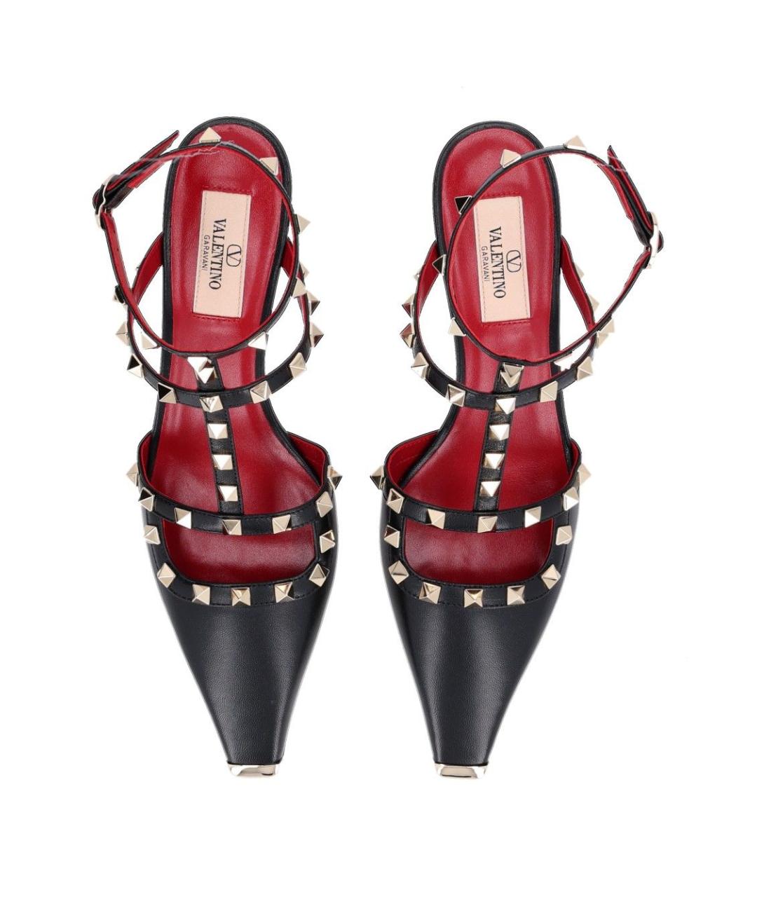 VALENTINO Черные кожаные туфли, фото 4