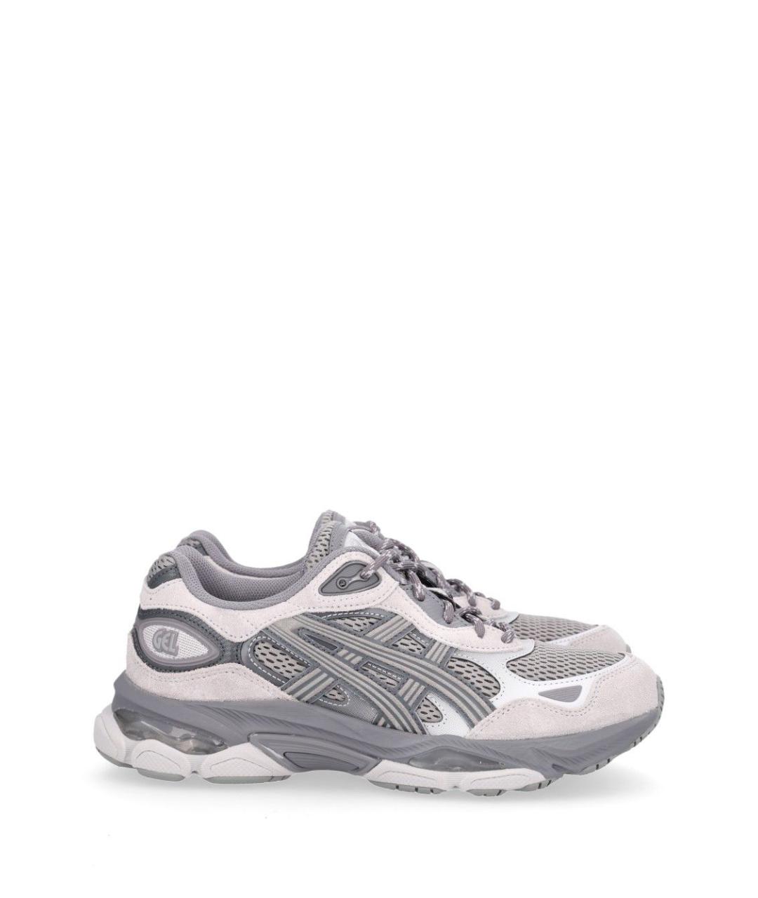 ASICS Серые замшевые кроссовки, фото 1
