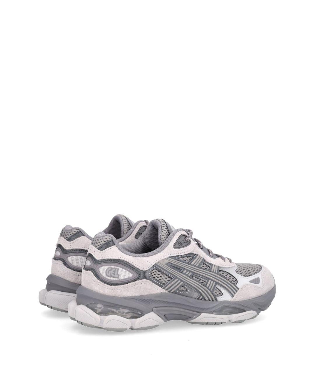 ASICS Серые замшевые кроссовки, фото 3