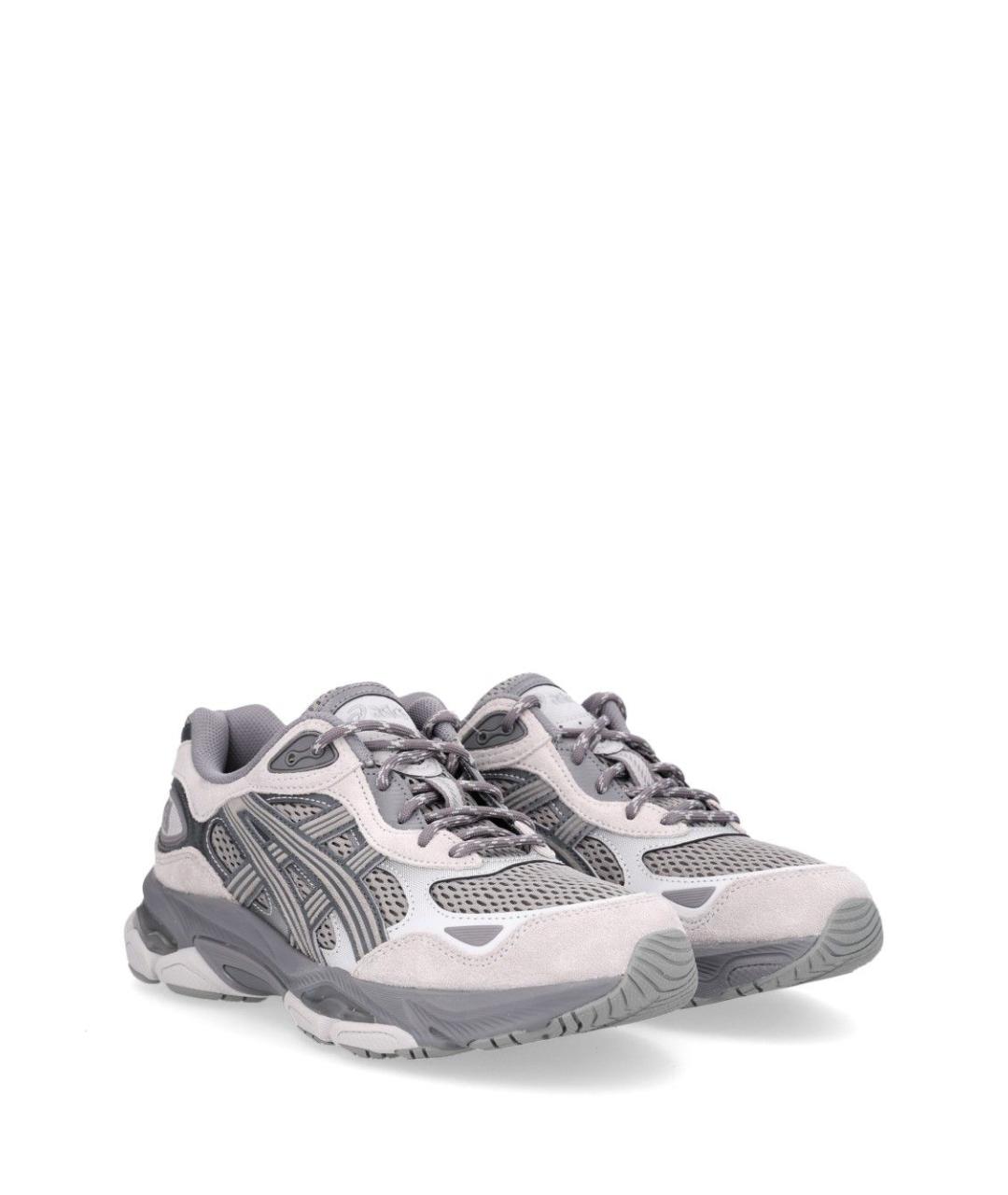 ASICS Серые замшевые кроссовки, фото 2